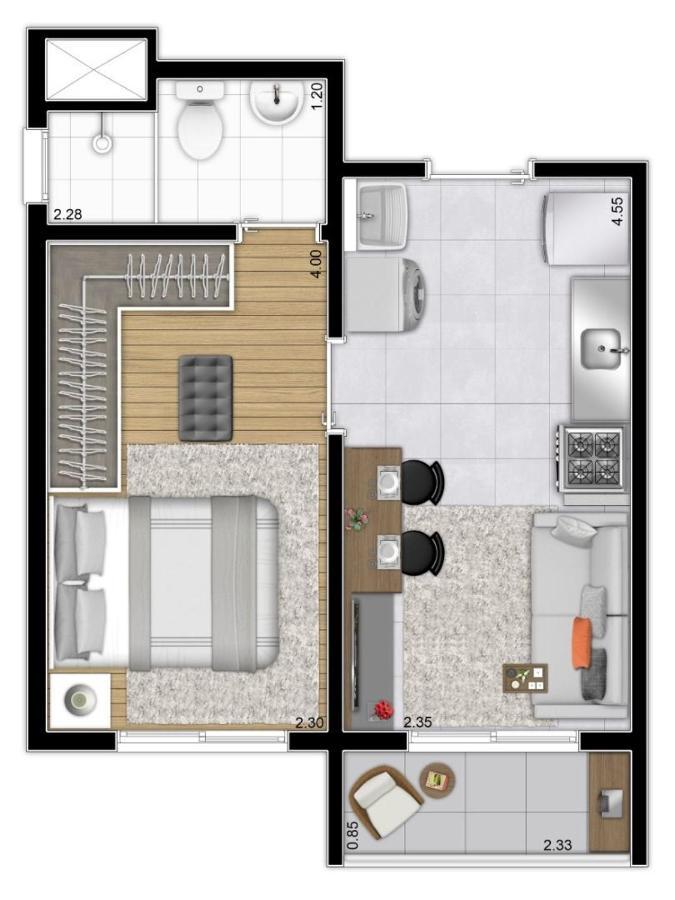 Apartamento Chacara Santo Antonio, Ao Lado Da Estacao Joao Dias 7